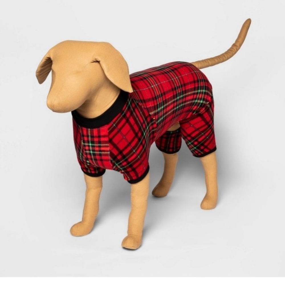 New Wondershop Small Dog or Cat Tartan Print Pajamas Size Small (up to 20 lbs) - Picture 9 of 13